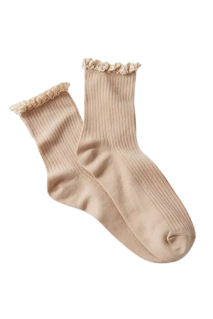 Ribbed Ruffle Ankle Sock | Urban Outfitters