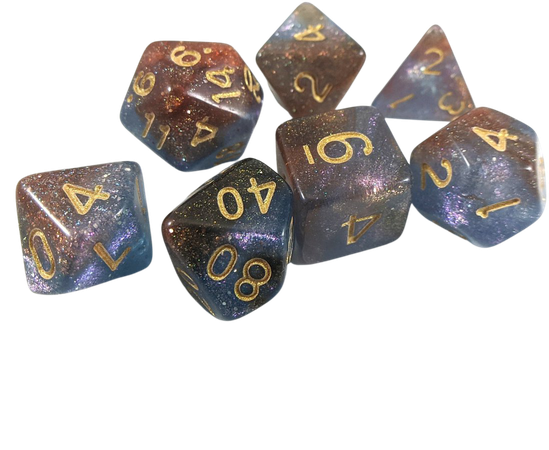 Orion Nebula DnD Dice Set Polyhedral dice D&D dice Dungeons | Etsy