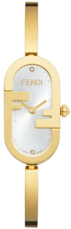 gold Fendi watch
