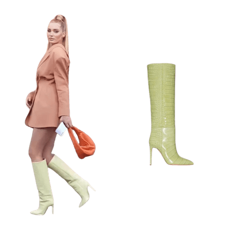 Elsa Hosk's Closet • ParisTexas Moc Croc Boots ($699/$731)