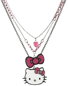 Tiered Hello Kitty Necklace - Teen Clothing by Wet Seal