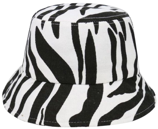 Cyberglamshop Zebra print bucket hat