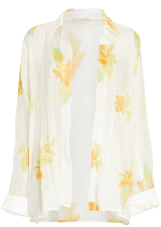 Savannah Morrow Paraiso Floral Cotton Blouse | INTERMIX®