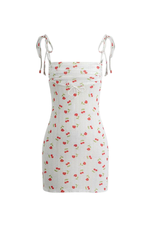 Floral Print Knot Cami Mini Dress – Micas