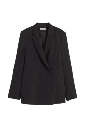 Double-breasted Jacket - Black - Ladies | H&M US