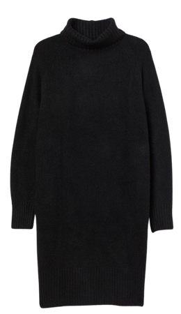 sweater dress black