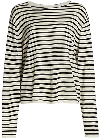 Shop Khaite Casey Striped Sweater | Saks Fifth Avenue