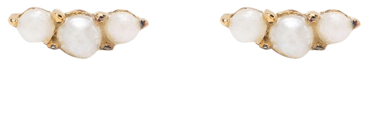 Missoma pearl trio stud earrings - FARFETCH