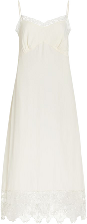Lace-Trimmed Crepe Midi Slip Dress By Simone Rocha | Moda Operandi