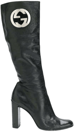 Gucci by Tom Ford Black Leather Boots For Sale at 1stdibs