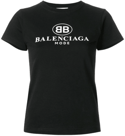 Shop Balenciaga logo T-shirt with Express Delivery - FARFETCH