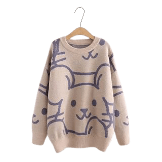 PANDAGO Mouse Print Sweater | YesStyle
