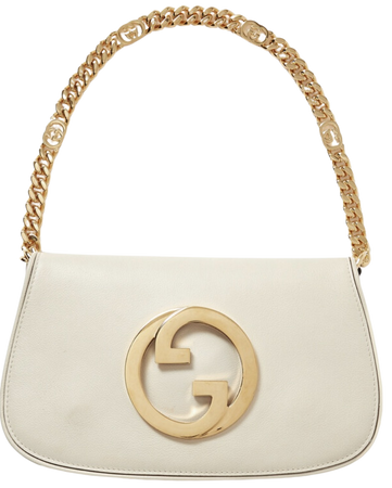 Gucci off white cream and gold purse