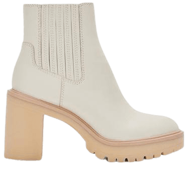 CASTER H2O BOOTIES IN IVORY LEATHER – Dolce Vita