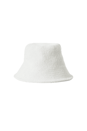 Terry Bucket Hat - White - Weekday WW