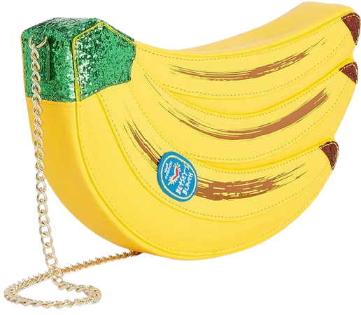 Betsey Johnson Yellow Banana Novelty Bag