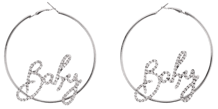 Paris 'Baby' Large Hoop Earring - Silver - MESHKI