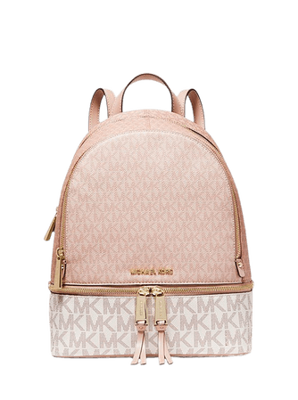 Rhea Medium Color-block Logo Backpack | Michael Kors