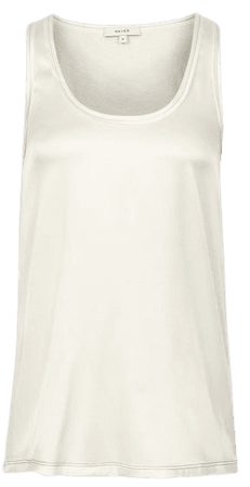 Remey White Silk Front Vest – REISS
