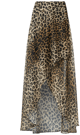 ALLSAINTS US: Womens Slivina Leppo Skirt (leopard_yellow)