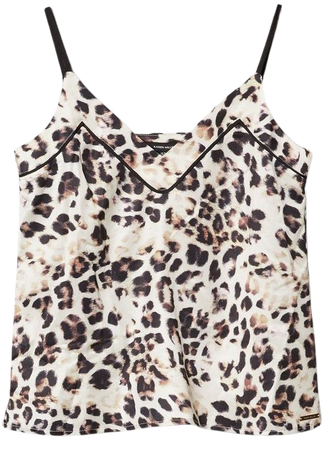 Soft Leopard Satin Nightwear Cami | Karen Millen