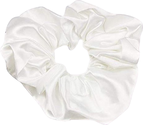 Mytoptrendz® Plain White Satin Hair Scrunchie Bobble bun holder hair band scrunchies for Ponytail Holder Elastic: Amazon.co.uk: Beauty