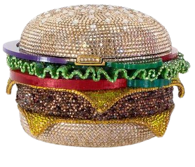Judith Leiber Couture Hamburger Crystal Clutch Bag | Neiman Marcus