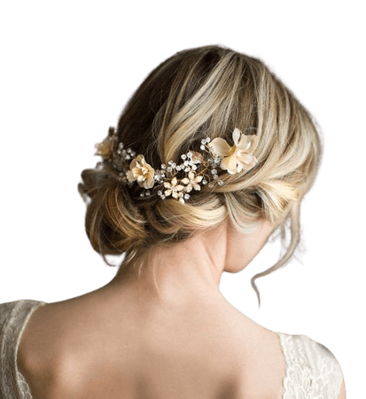 wedding-hairstyles-wedding-updo-with-boho-gold-halo-hair-crown-www-deerpearlflow.jpg (564×614)