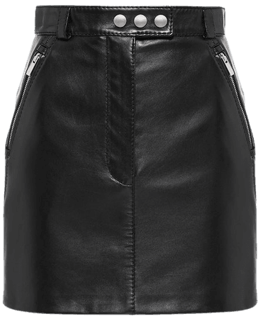 Nappa leather skirt Black | Miu Miu
