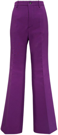 High-rise cady flared pants in purple - Plan C | Mytheresa