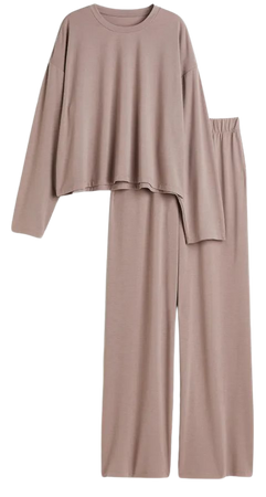 Jersey Pajamas - Beige - Ladies | H&M US