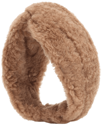 Max Mara - Ovidio camel wool and silk headband | Mytheresa