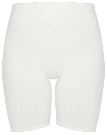 cream cycling shorts