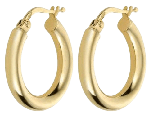 Cartier gold hoop earrings