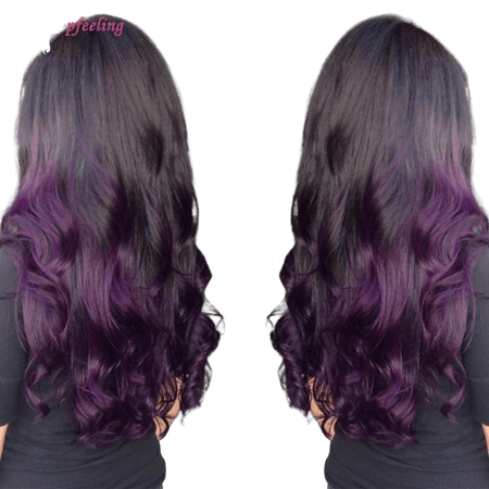 black and purple hairstyles - Google Search