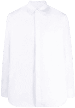 Jil Sander long-sleeved white shirt - FARFETCH