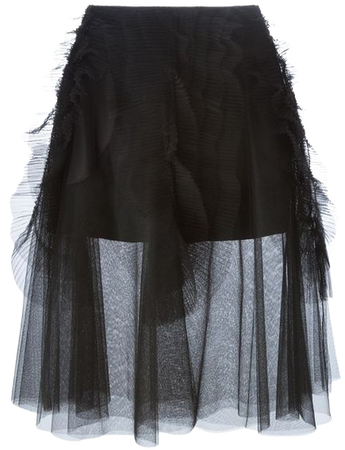 Rochas Layered Tulle Skirt