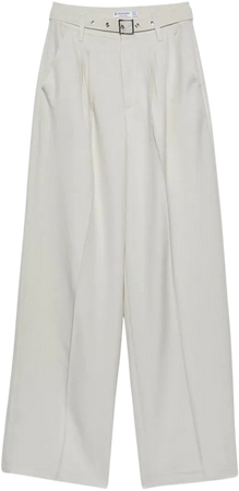 Darted smart trousers with belt - Women's fashion | Stradivarius United States