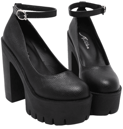 platform mary jane heels