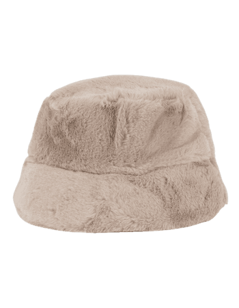 Faux Fur Bucket Hat - NATUR - MZ2003006 | Tillys