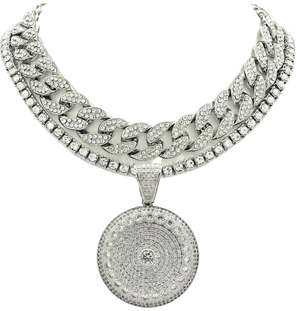 silver chain pendant chain men accessories