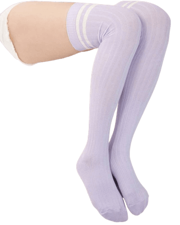 pastel purple socks