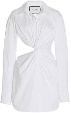 Sakari Cutout Cotton Mini Shirt Dress By Alexis | Moda Operandi