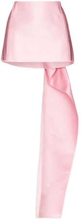 Prada Draped Panel Satin Mini Skirt - Farfetch
