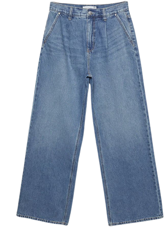 Straight fit jeans with darts - Women's Clothing | Stradivarius United States