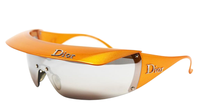 Pechuga Vintage sur Instagram : In a recent poll Pechuga conducted 84% of you said you wanted these Dior visor shades restocked in orange. So here they are ! Case…