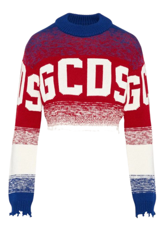 gcds red white sweater
