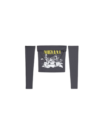 Nirvana print long sleeve T-shirt - New - BSK Teen | Bershka