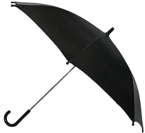Amazon.com: CTM Kids' Solid Color Stick Umbrella, Black: BeltOutlet