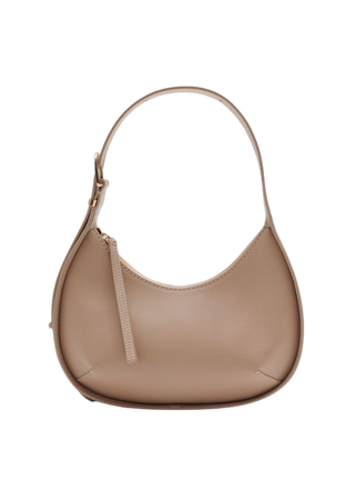Small Crescent Leather Bag - Ecru - Shoulderbags - & Other Stories US